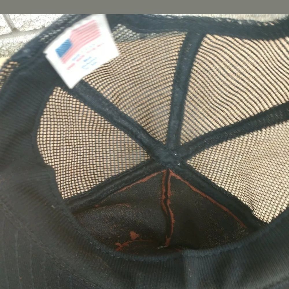 Vintage 90s NRA Snapback Hat Mesh Baseball Cap Laurel Eagle Patch - Picture 6 of 7